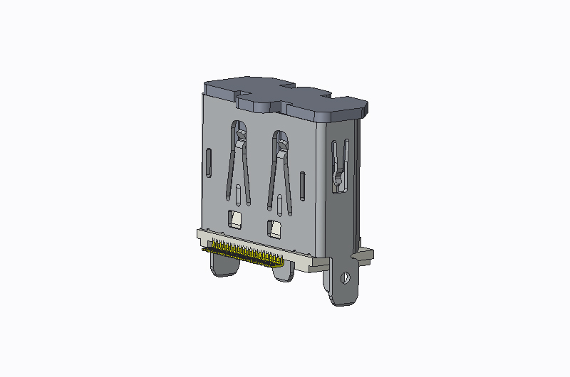 DP 180 degree upright SMT H13.0 shell leg length 3.0