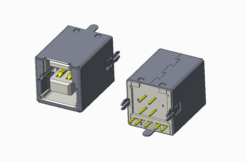 USB 3.0 BF 180度DIP 鱼叉脚