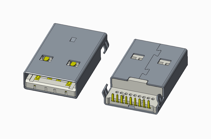 USB 3.0 AM 90度 DIP 弯脚