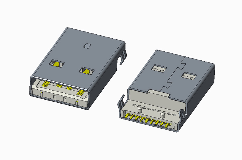 USB 3.0 AM 90度 SMT 弯脚
