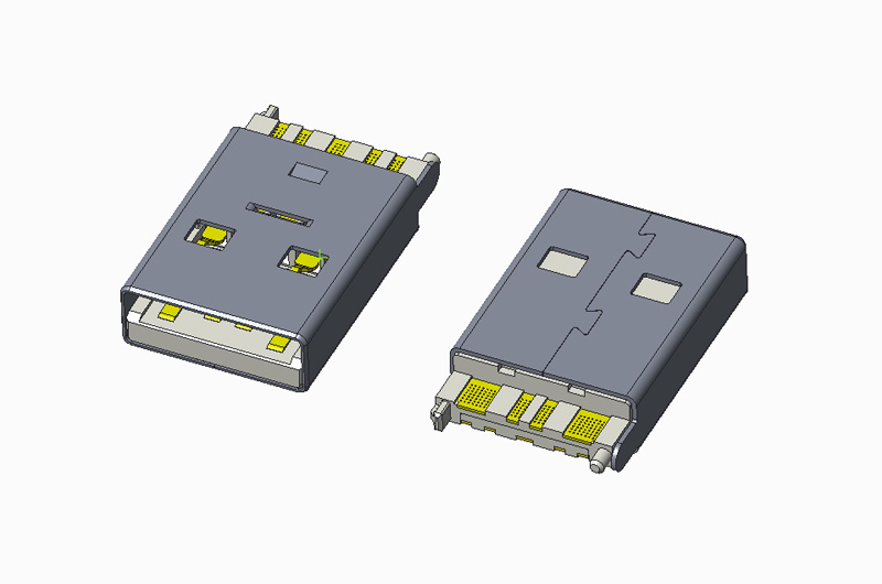 USB 3.1 GEN2 AM 焊线 大电流